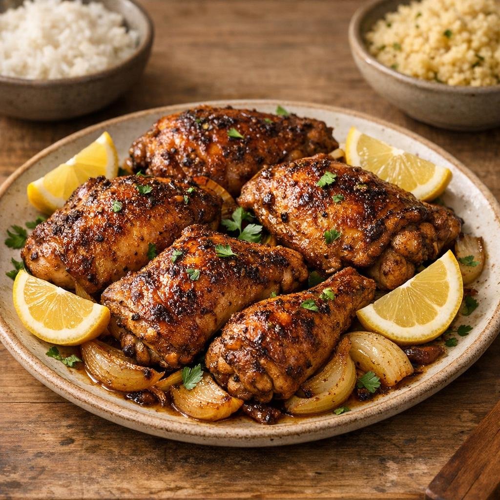 Cuisses de poulet épicées rôties à l’Éclat d’Afrique avec Éclat d’Afrique