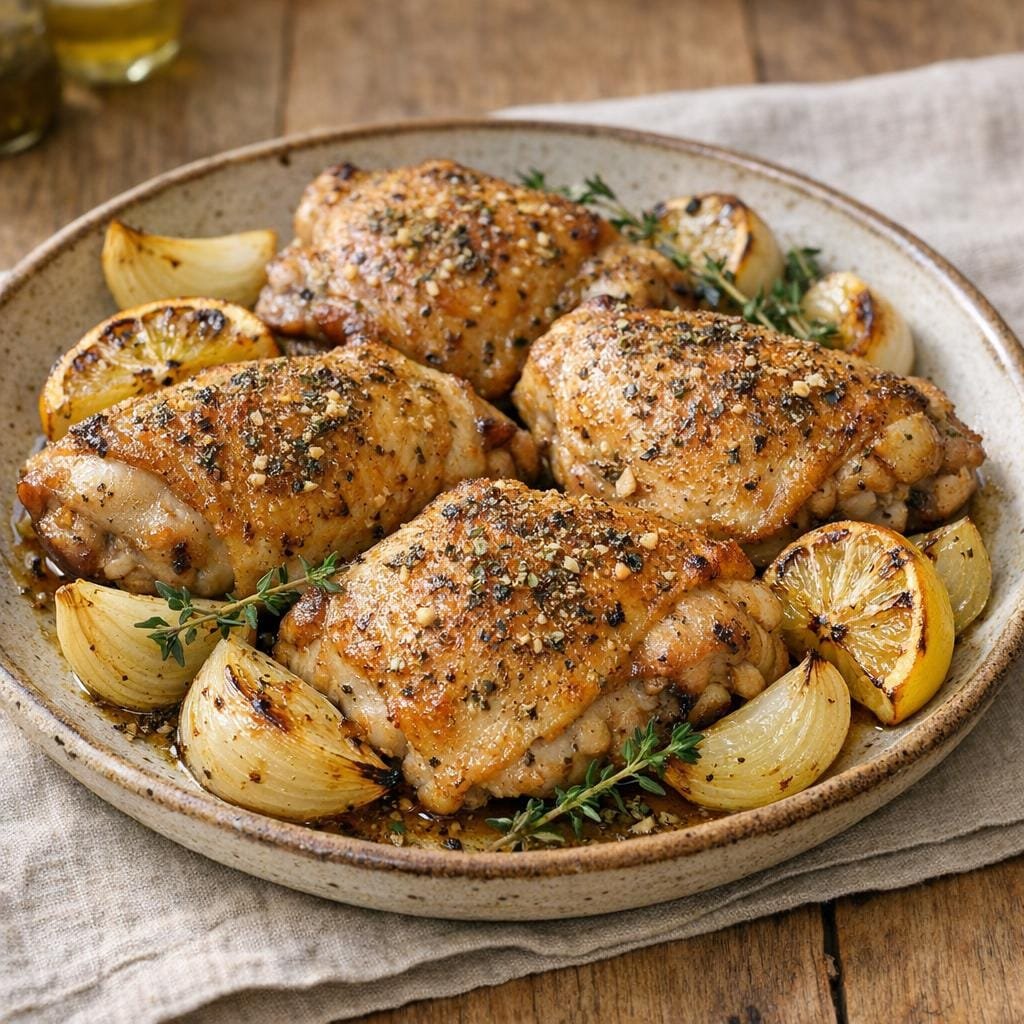 Cuisses de poulet marjolaine