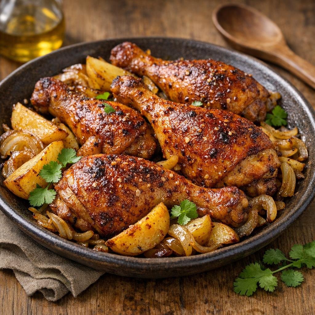 cuisses de poulet rôties
