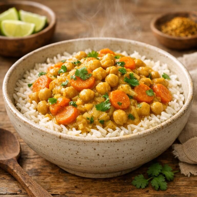 Curry doux végétarien