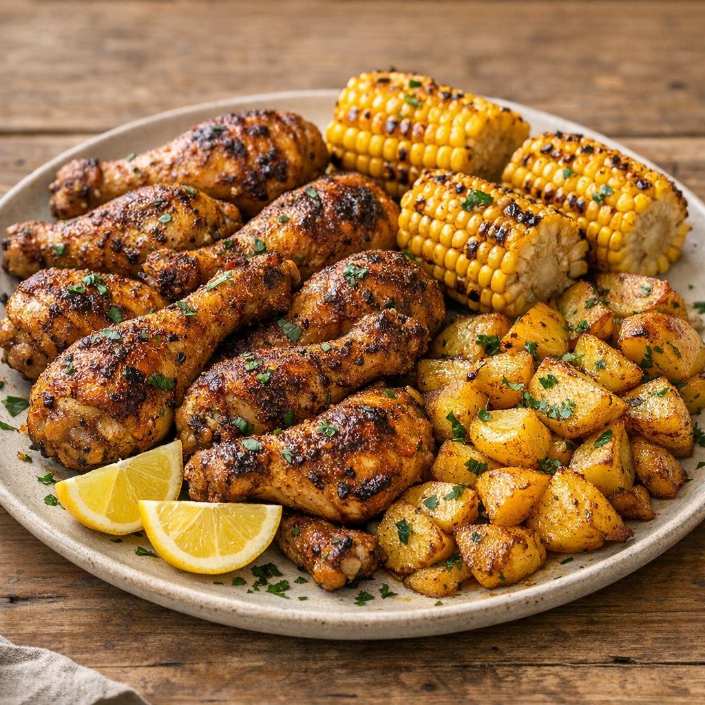 Poulet rôti fumé