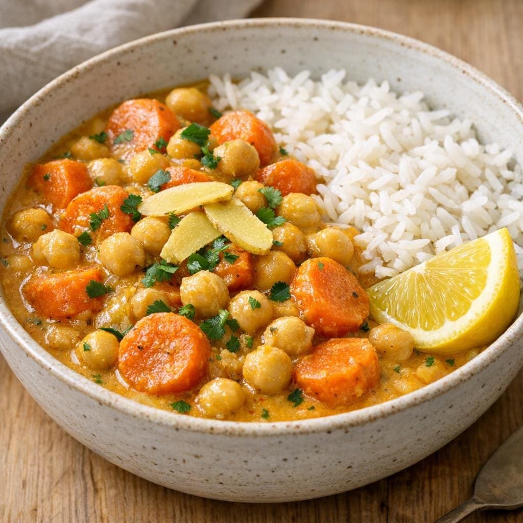 curry pois chiches coco