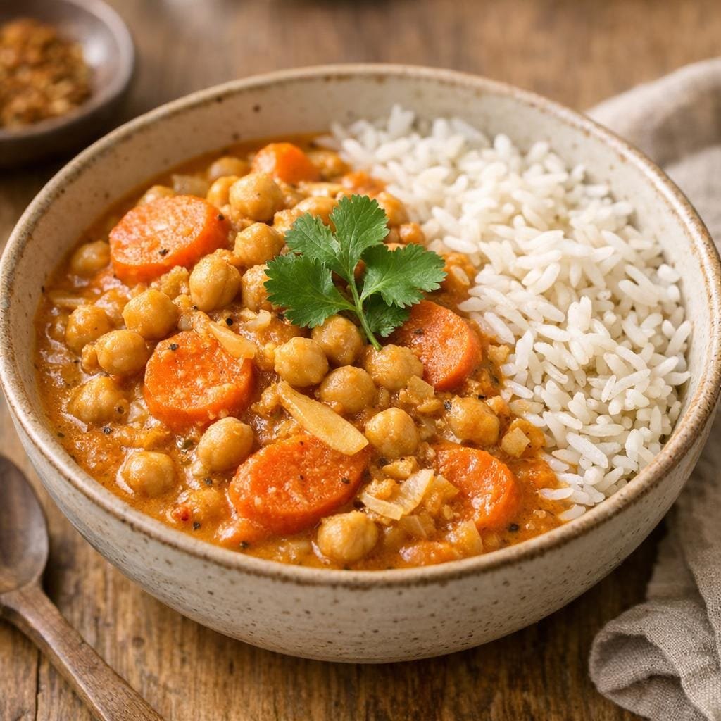 curry pois chiches gingembre