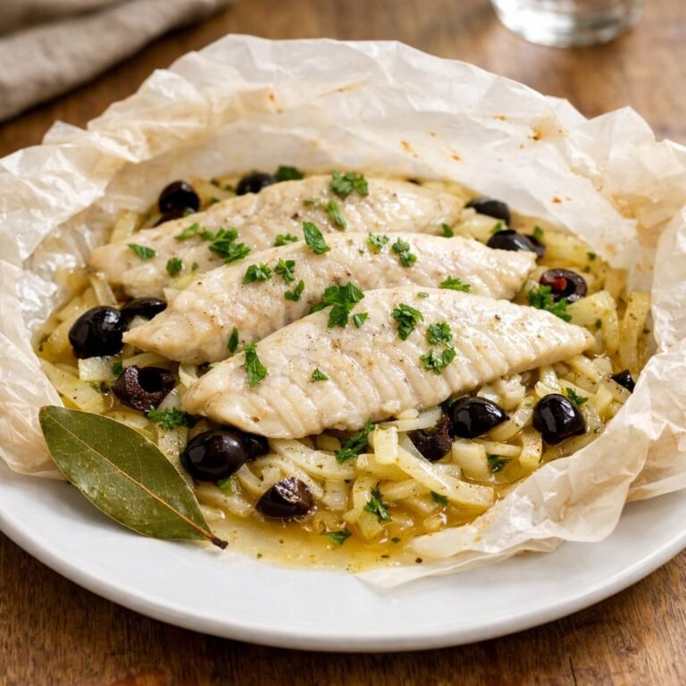 Dorade en papillote laurier