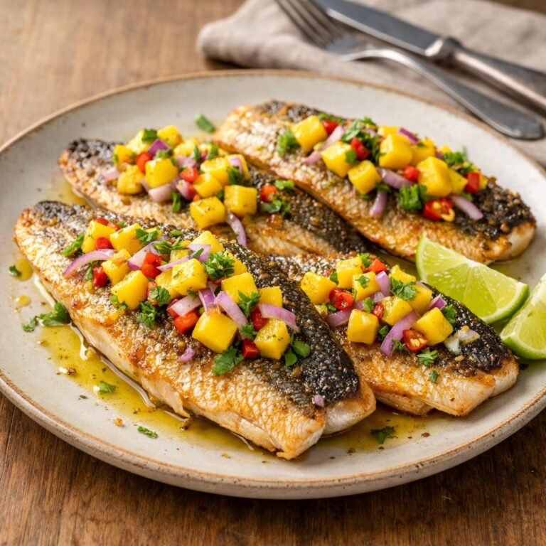 dorade grillée vanille