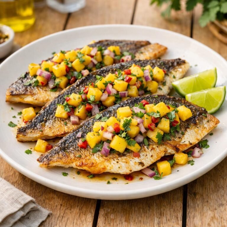 dorade grillée vanille