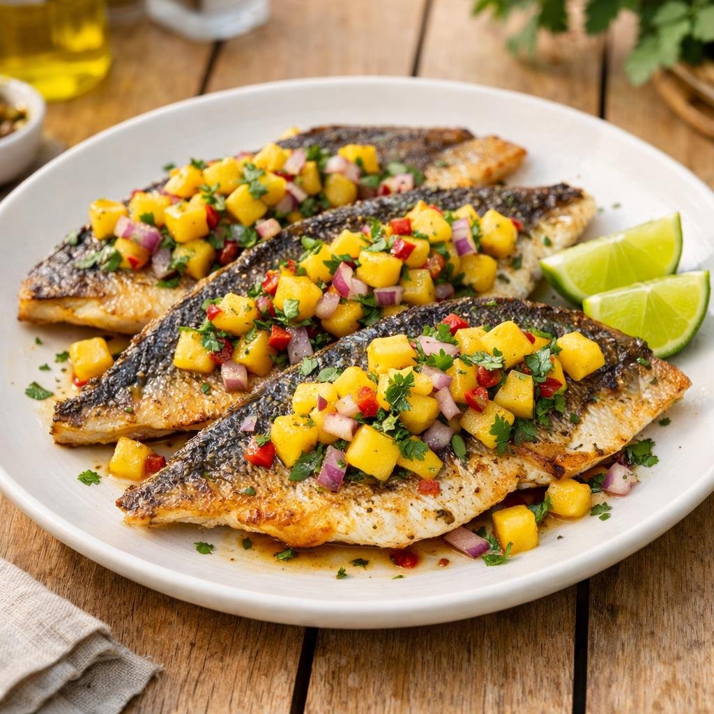 dorade grillée vanille