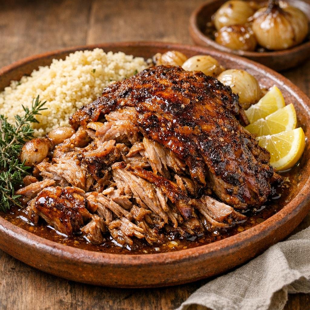 épaule d'agneau confite