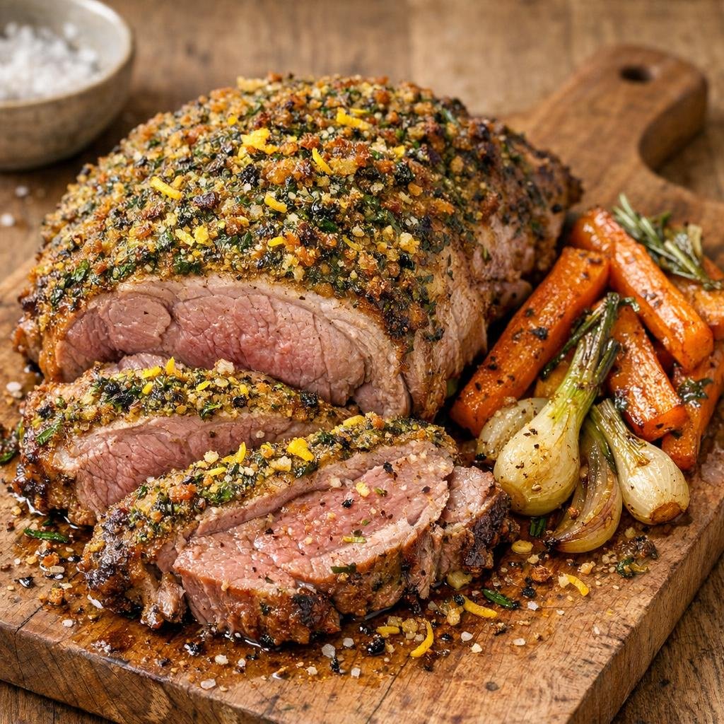 épaule d'agneau en croûte