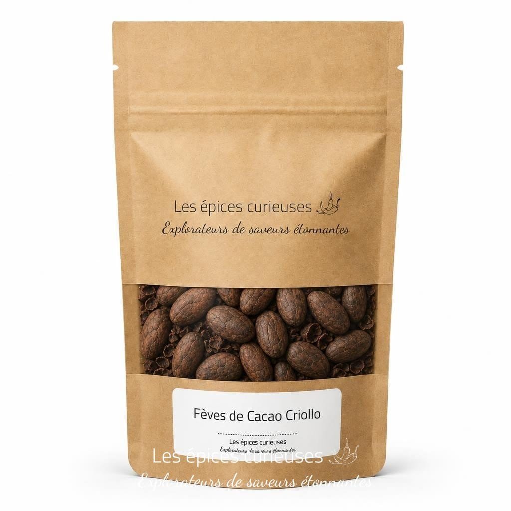 Fèves de Cacao Criollo - Packaging - Les Épices Curieuses