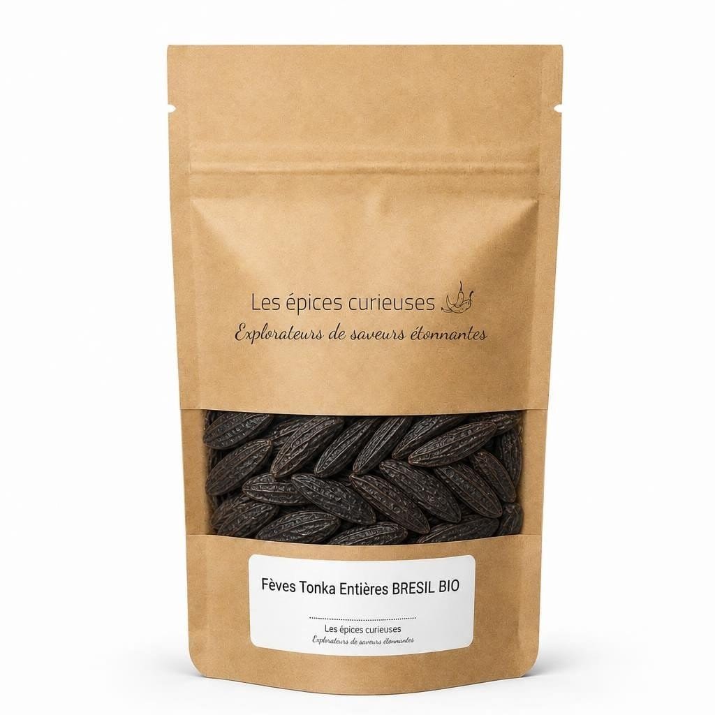 Fèves Tonka Entières BRESIL BIO - Packaging - Les Épices Curieuses