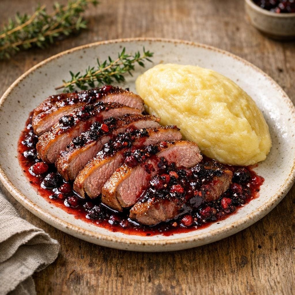 filet canard fruits rouges