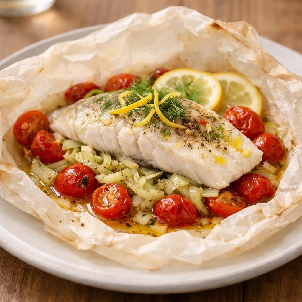 Filet de bar en papillote