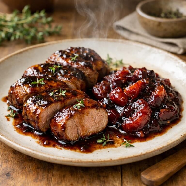 Filet de porc laqué