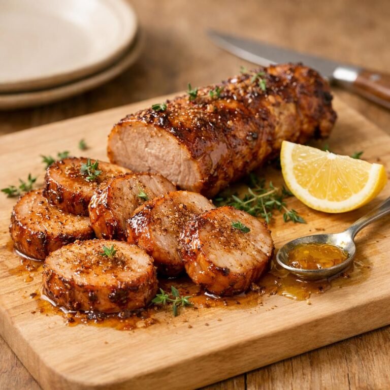 Filet de porc laqué