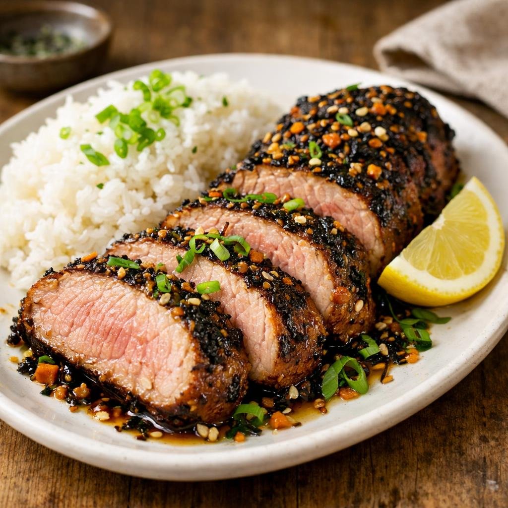 Filet de porc laqué