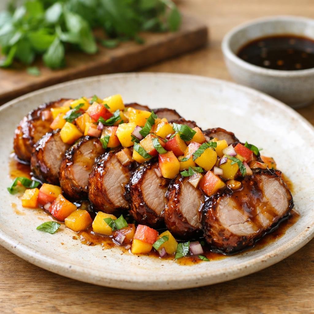 Filet de porc laqué