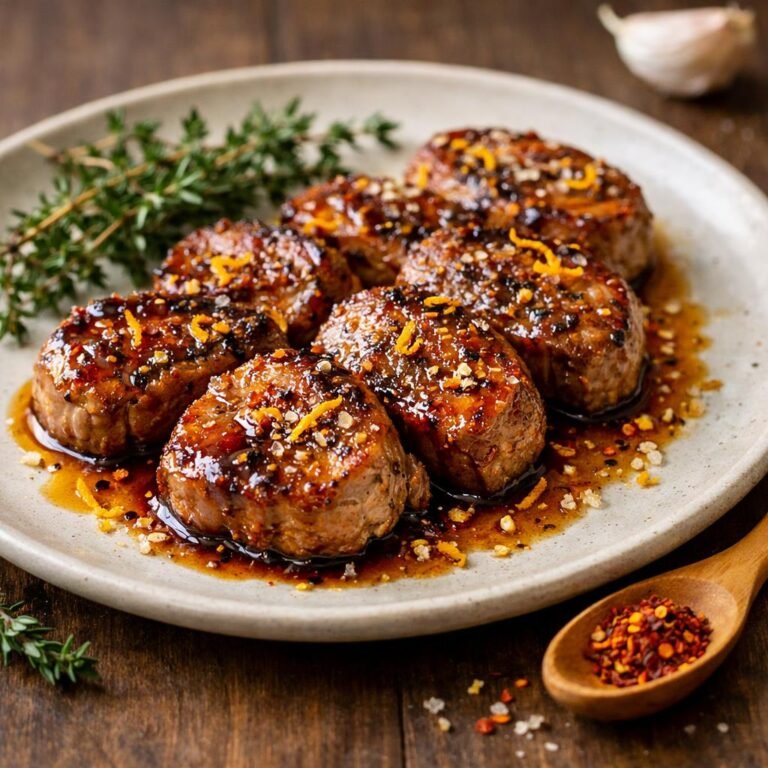 filet mignon miel-piment