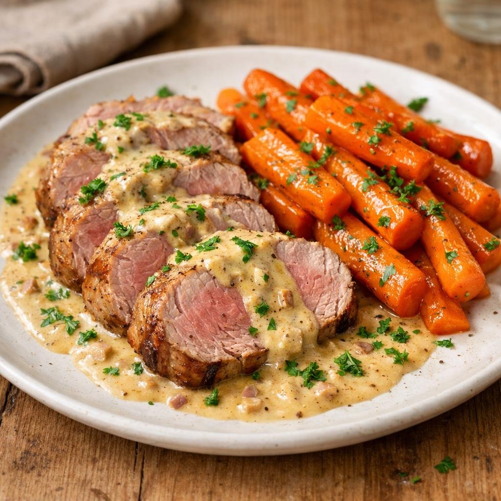 Filet mignon rôti au cerfeuil