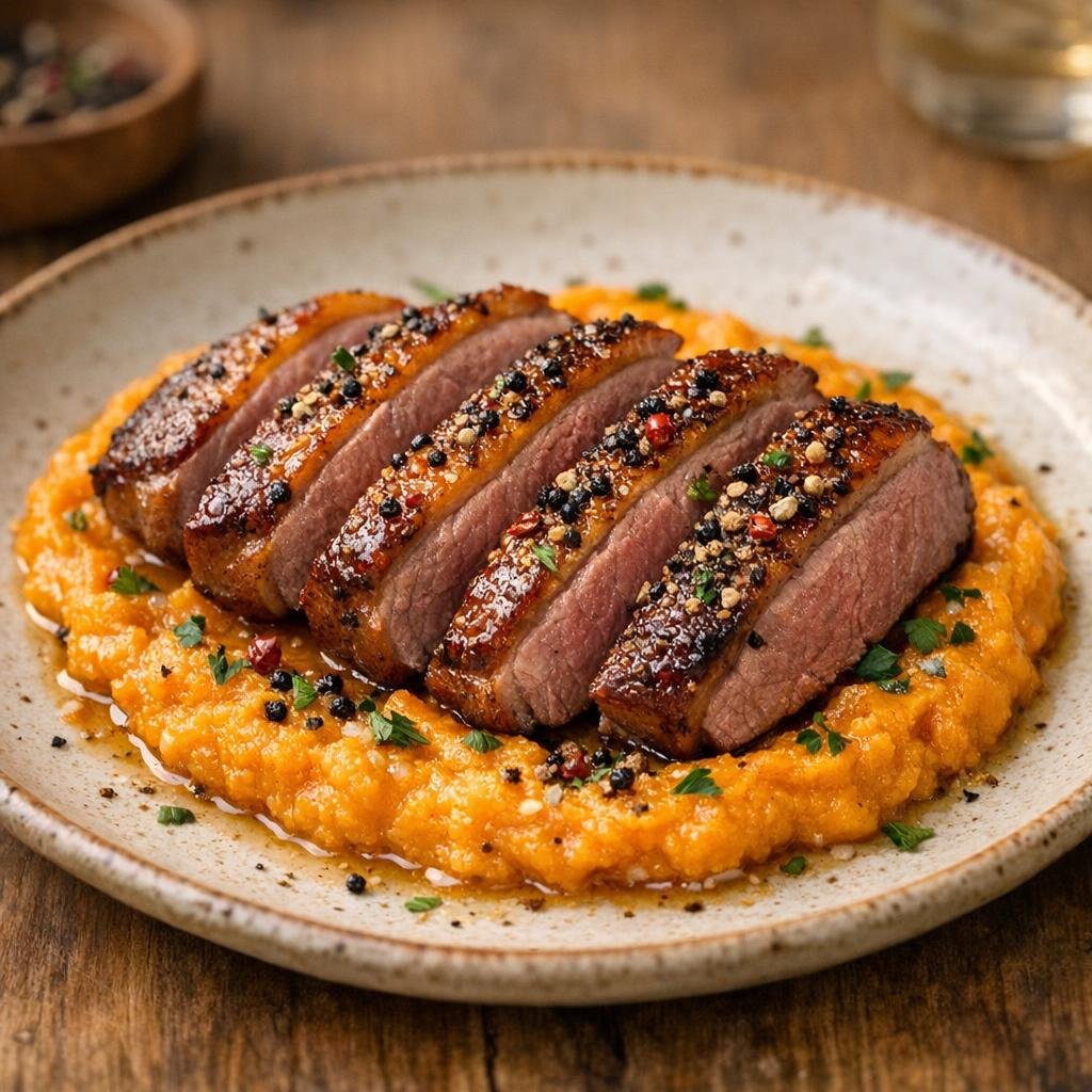 Filets de canard poivrés