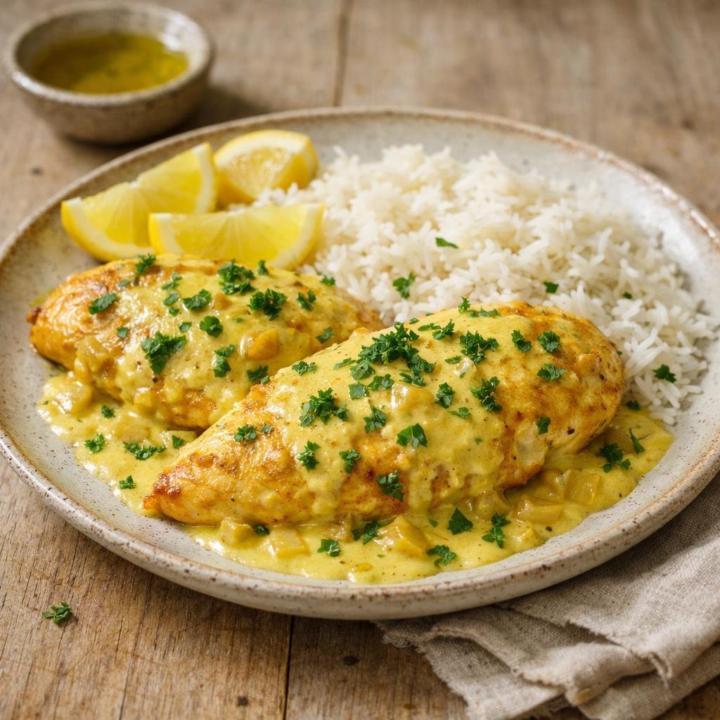 filets de poulet au curcuma