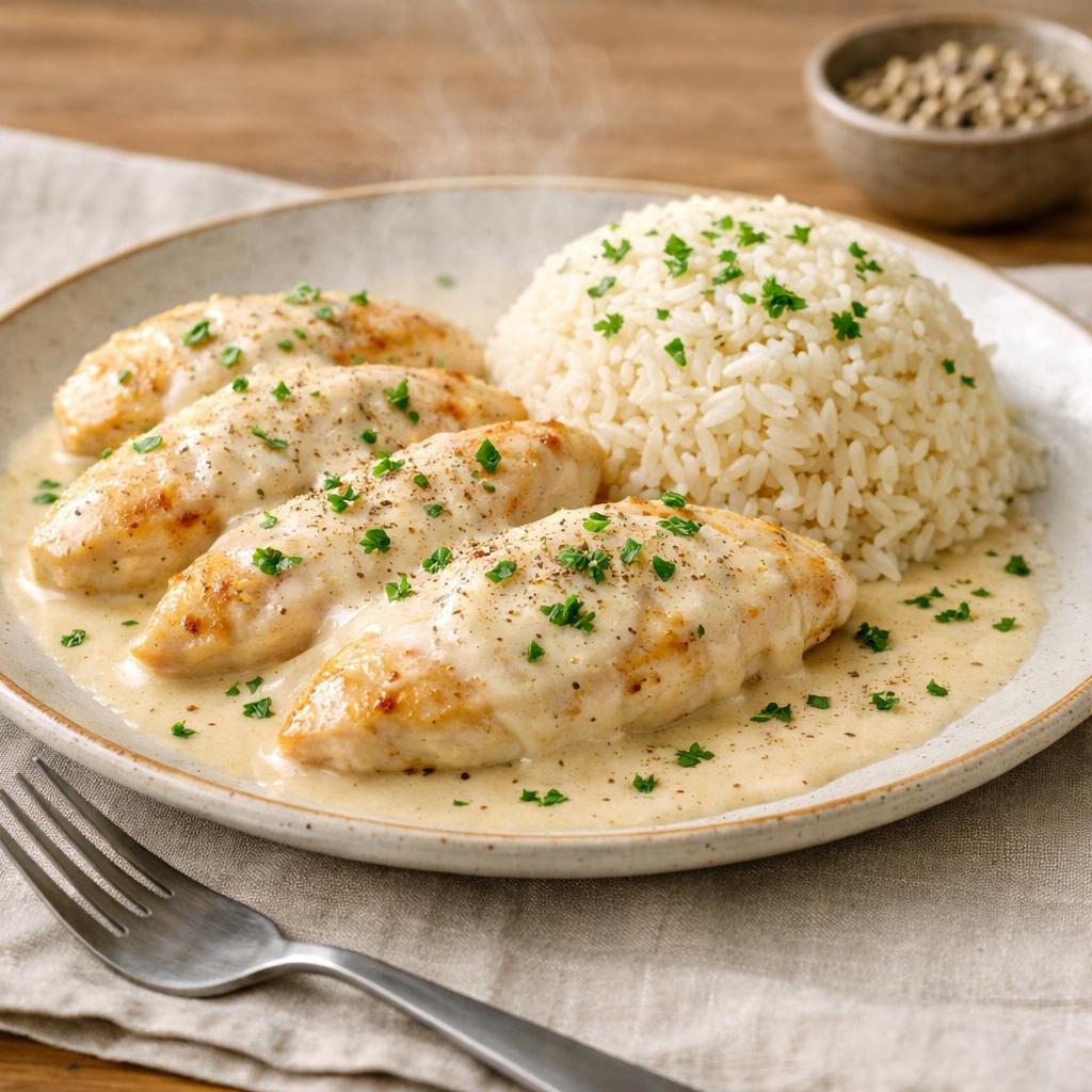Filets de volaille poivre blanc