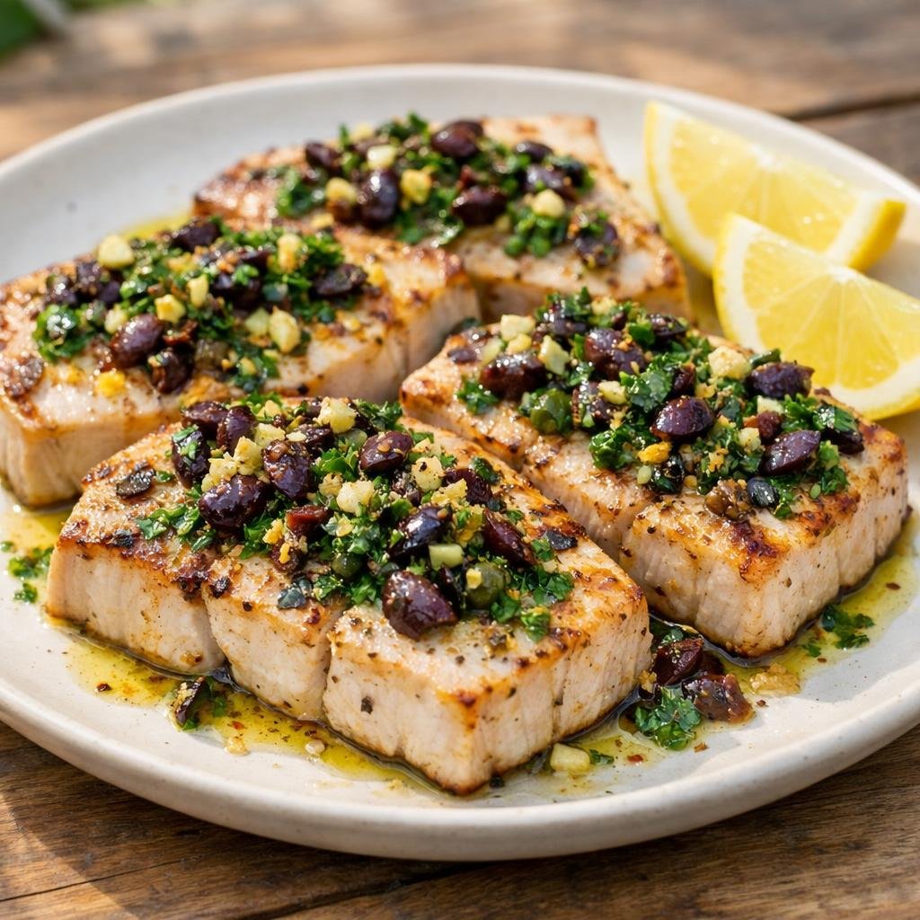 Filets d'espadon grillés