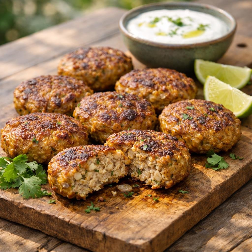 Galettes de porc au curry