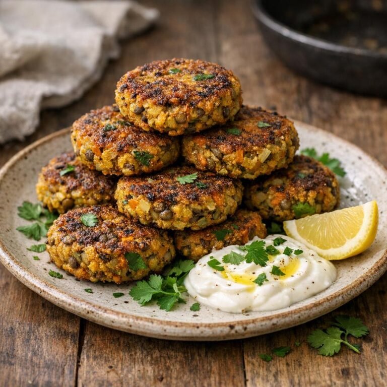 galettes lentilles curry