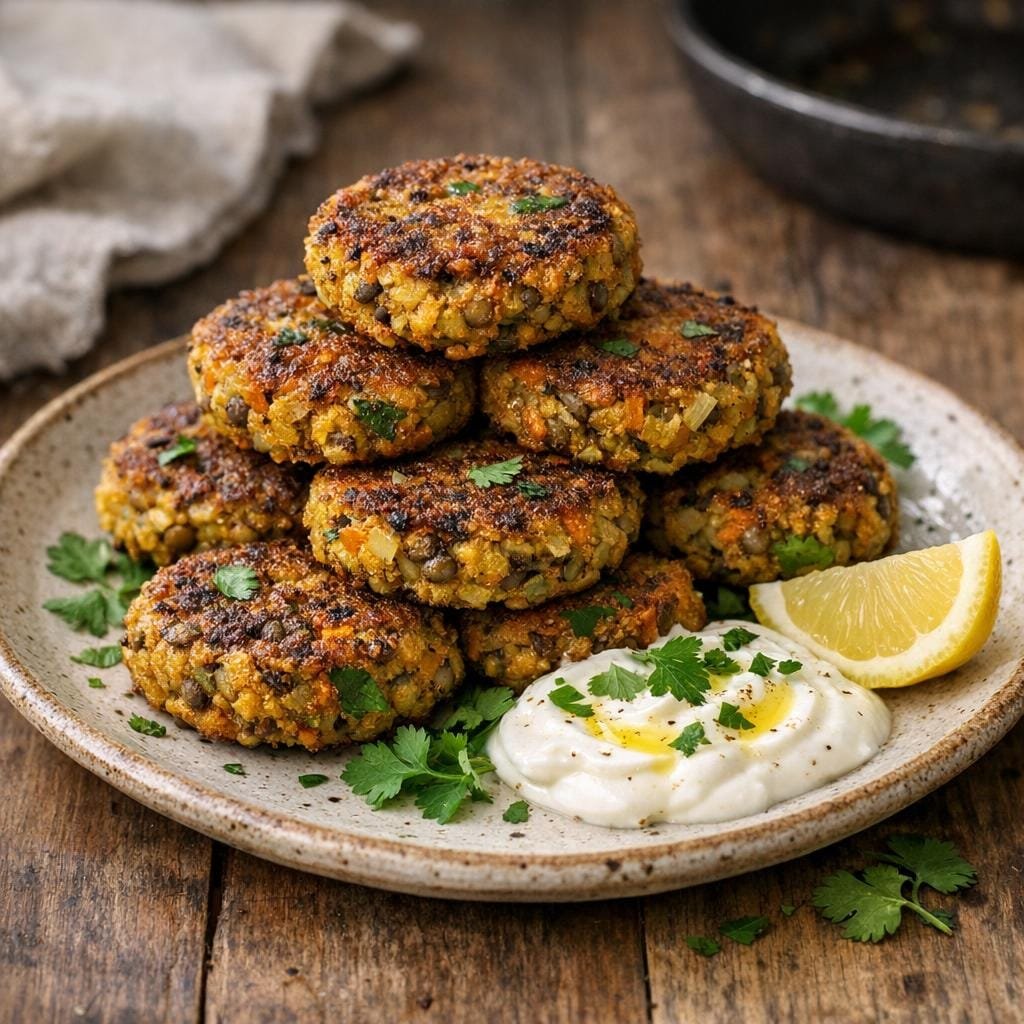 galettes lentilles curry