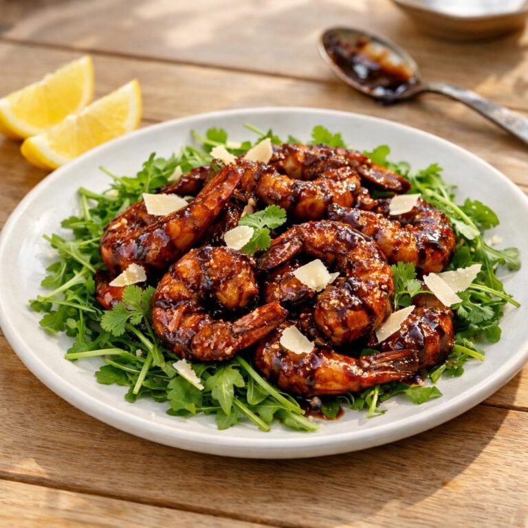 gambas laquées chocolat