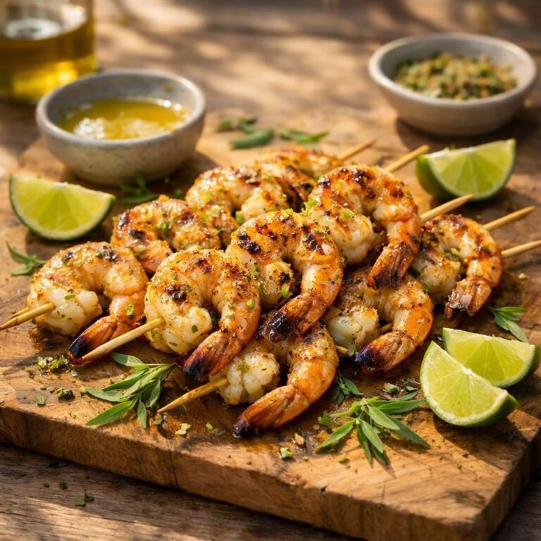 Gambas marinées béarnaise