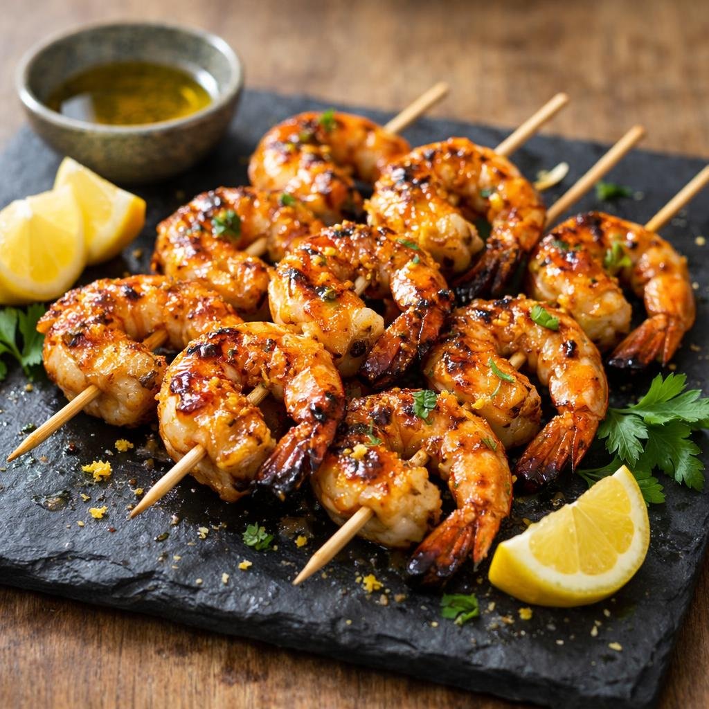 Gambas quatre-épices