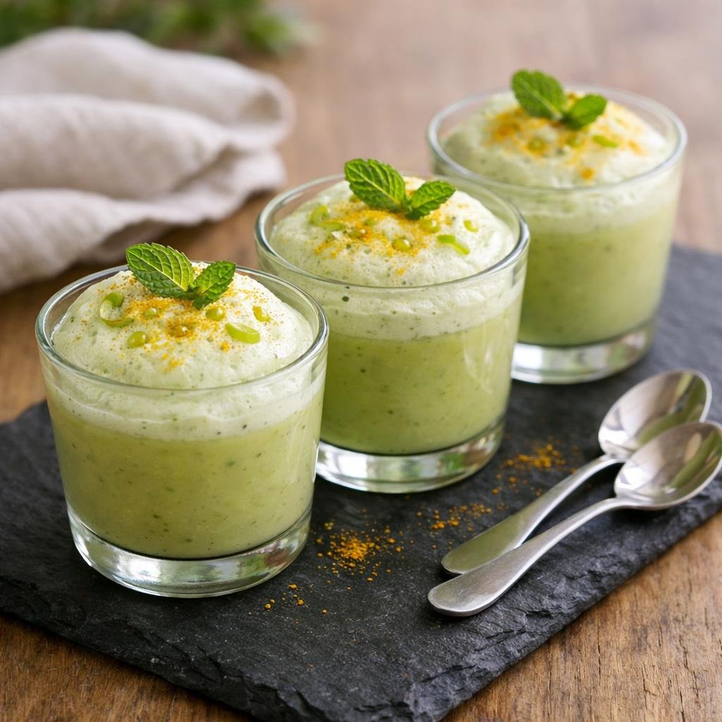 Gaspacho doré concombre