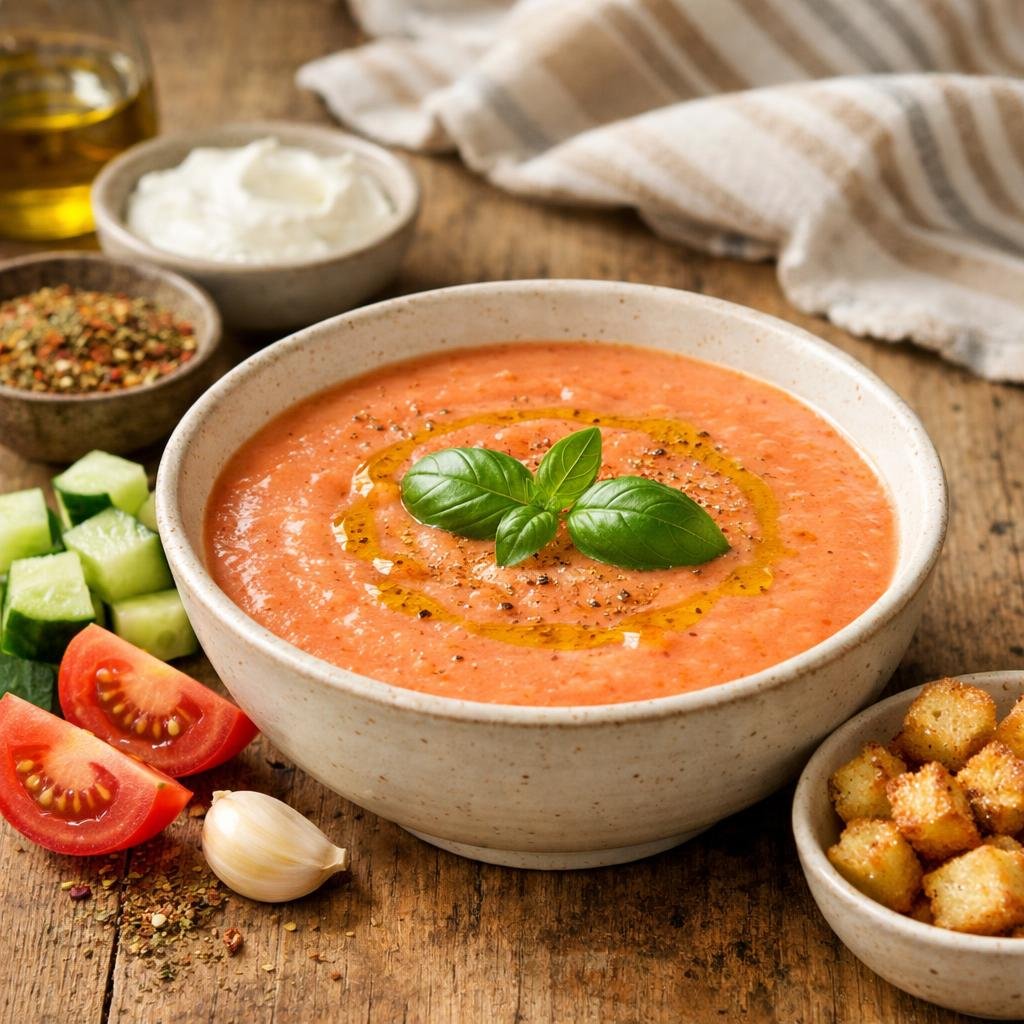 gazpacho crémeux concombre