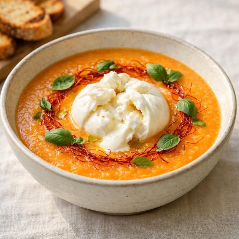 Gazpacho melon burrata