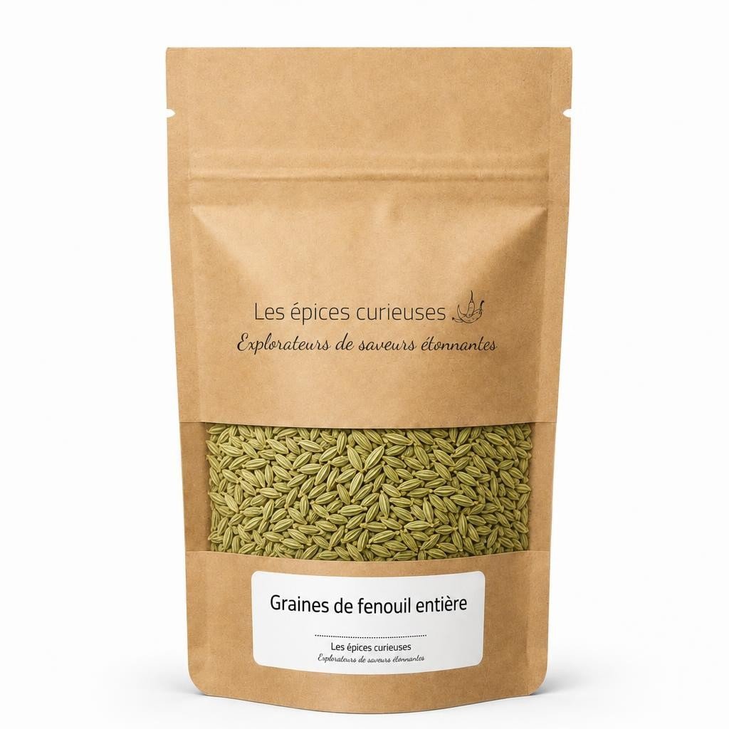 Graines de fenouil entière - Packaging - Les Épices Curieuses