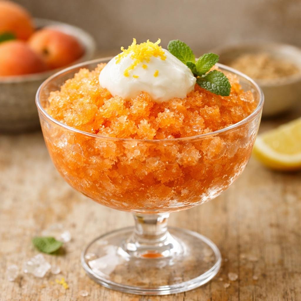Granité abricot Compote
