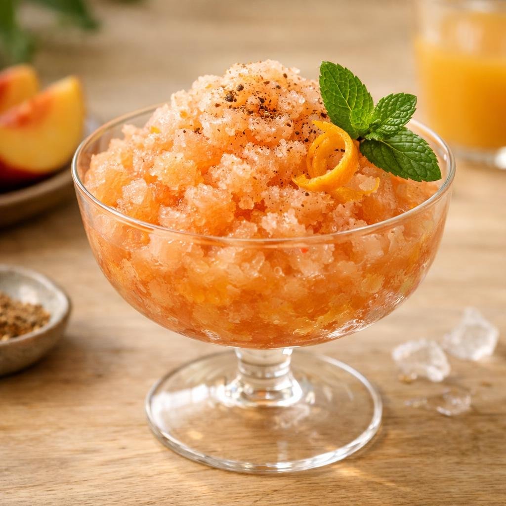 Granité pêche orange