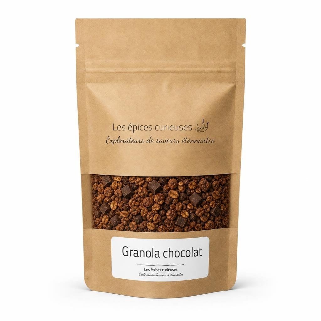 Granola chocolat - Packaging - Les Épices Curieuses