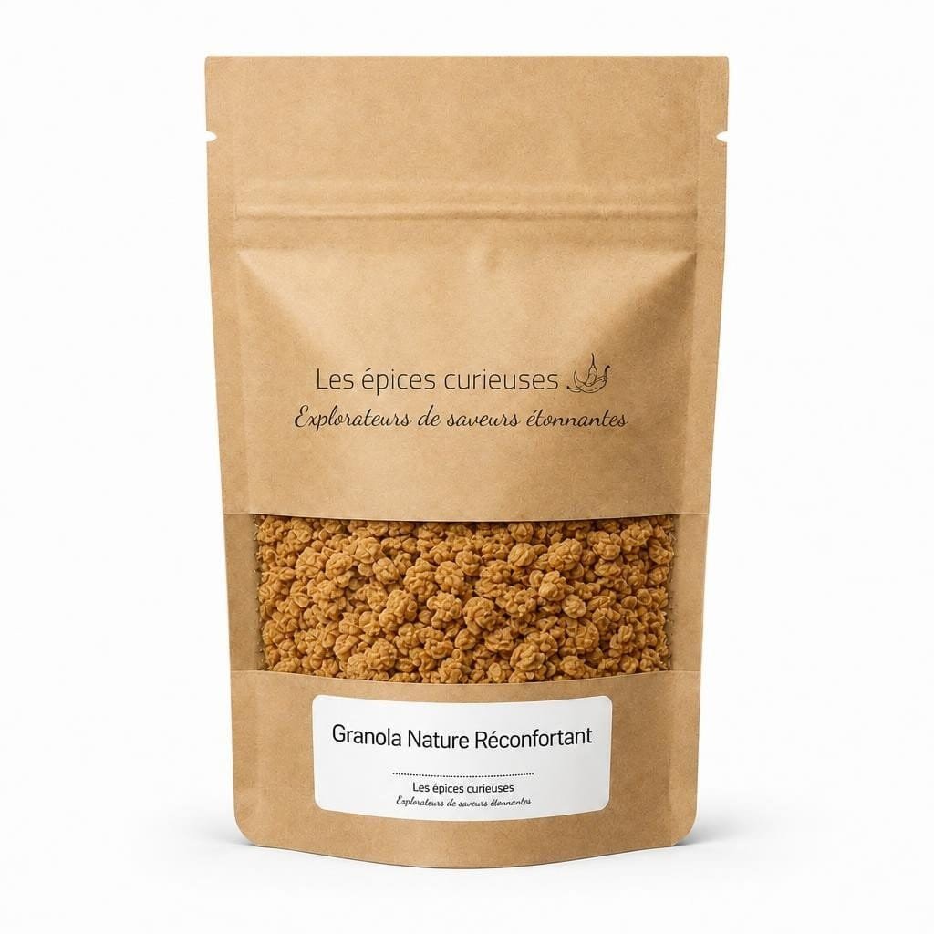 Granola Nature Réconfortant - Packaging - Les Épices Curieuses