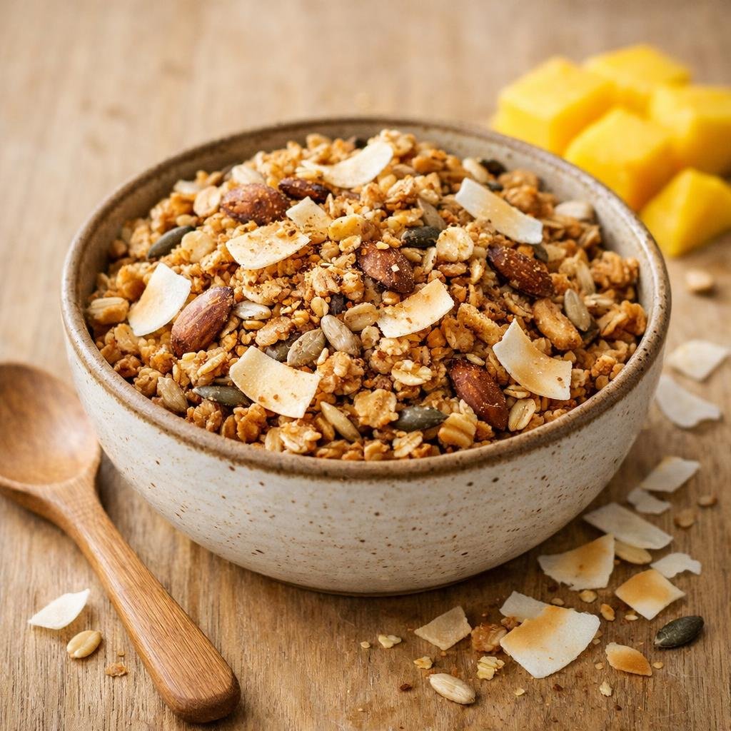 Granola vanille coco