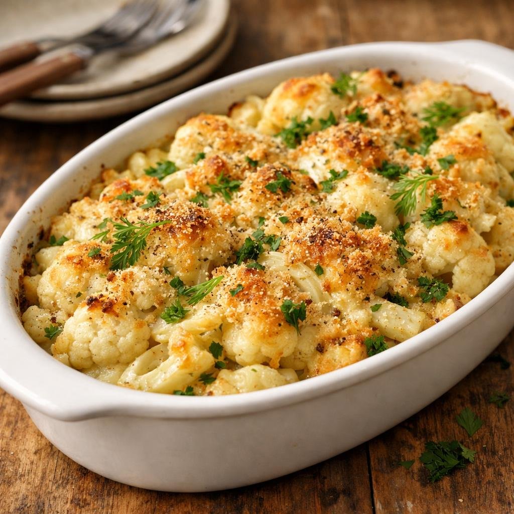 gratin chou-fleur fenouil