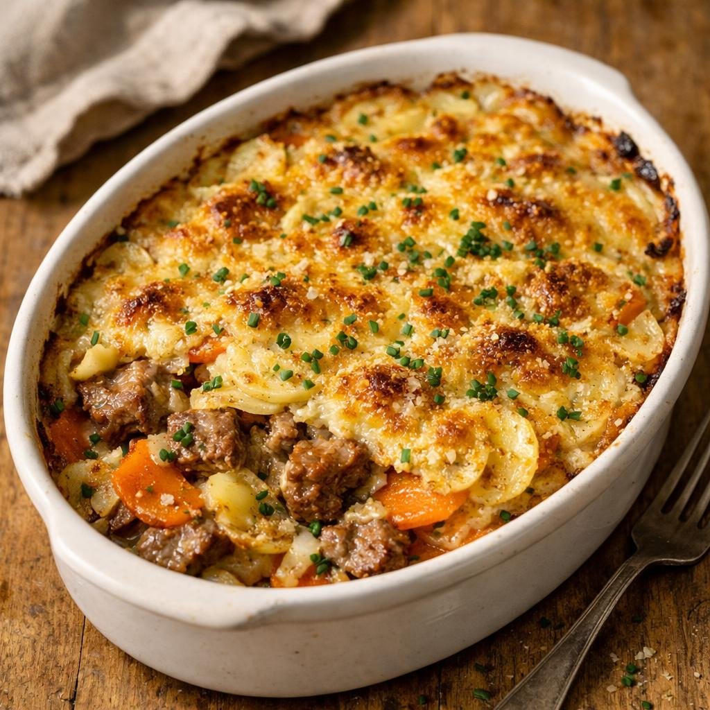 Gratin d'agneau Café de Paris
