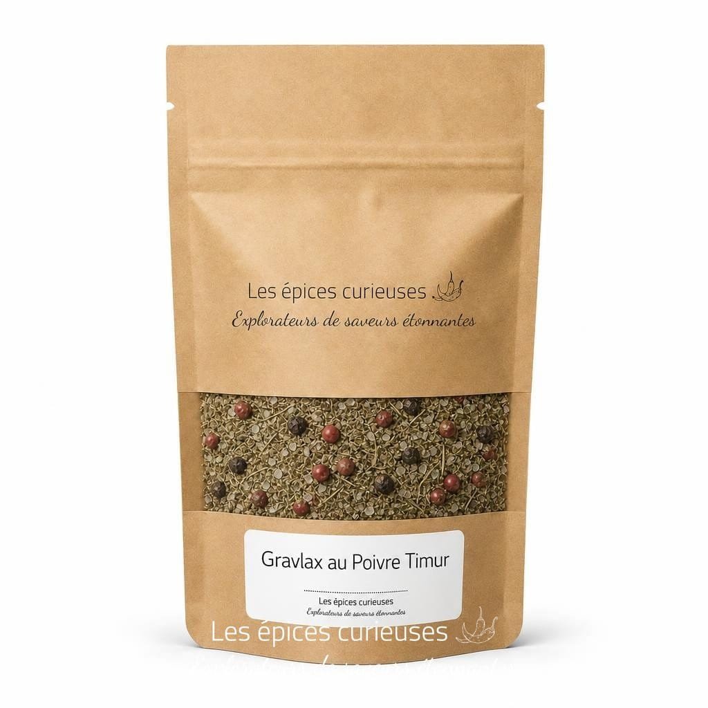 Gravlax au Poivre Timur - Packaging - Les Épices Curieuses