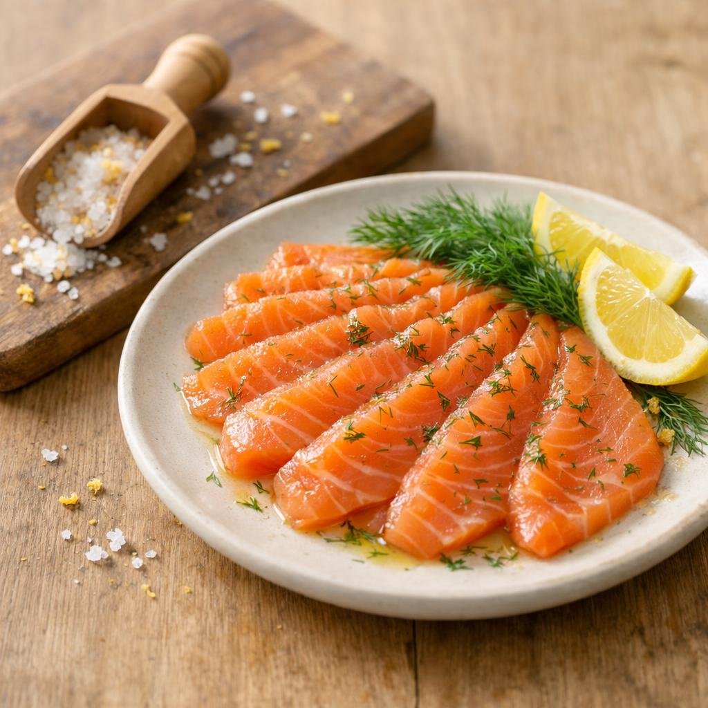 gravlax de saumon