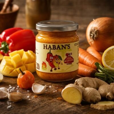 Haban's - Sauce saveur mangue - Pot de 200G - Les Épices Curieuses