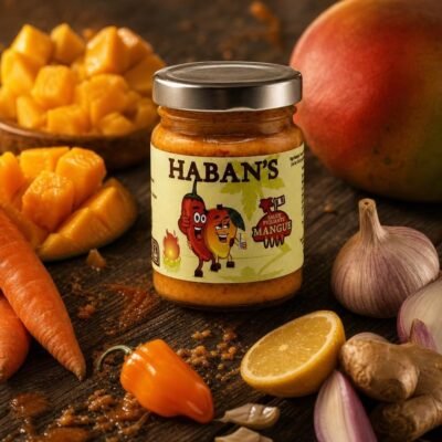 Haban's - Sauce saveur mangue - Pot de 90G - Les Épices Curieuses