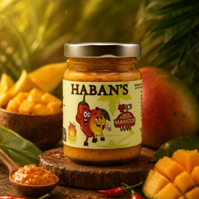 Haban's - Sauce saveur mangue - Pot de 90G - Les Épices Curieuses
