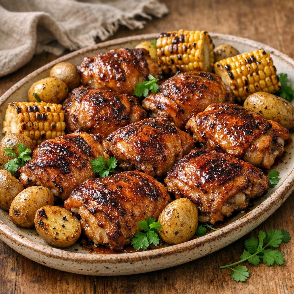 poulet barbecue fumé